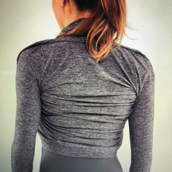Lululemon rehearsal long sleeve in heathered black swan - Picture 4 of 9